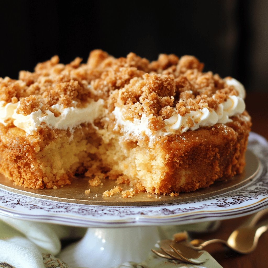 Puddingkuchen mit Streuseln