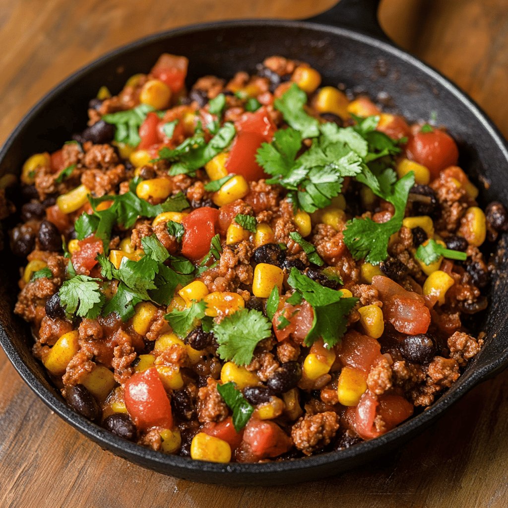 Fettarme Tex-Mex-Pfanne