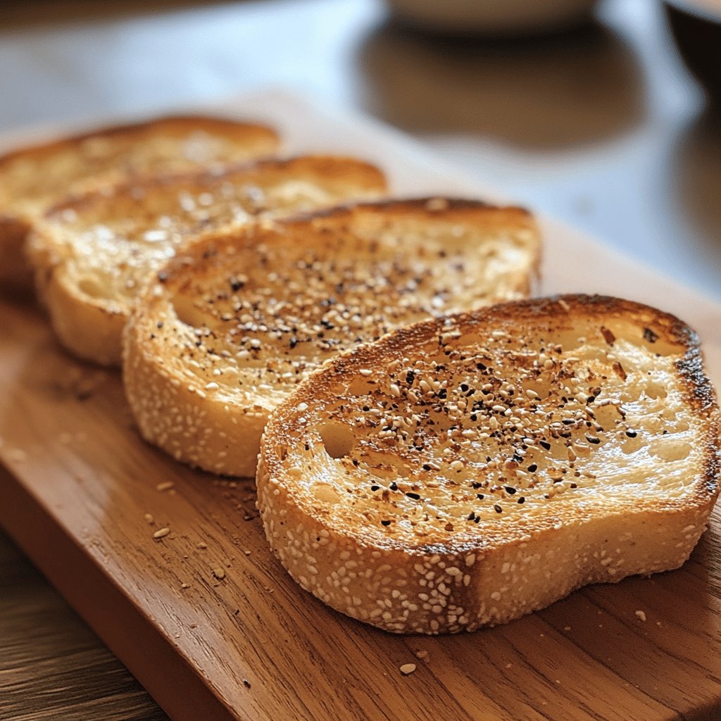 Überbackener Toast mit Schinken