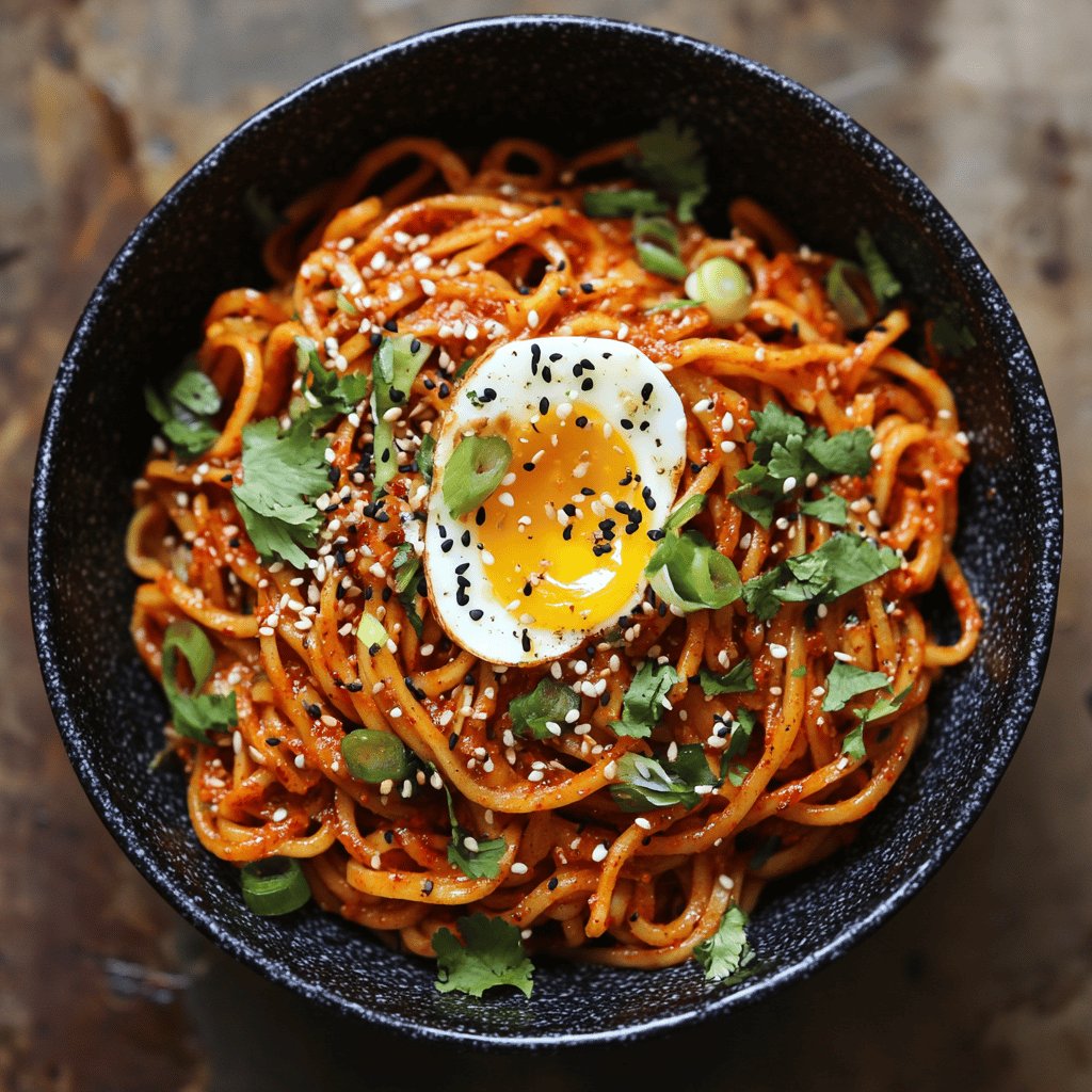 Würzige Gochujang-Nudeln