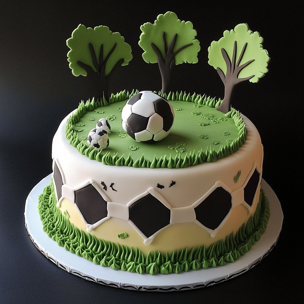 Köstlicher Fußballkuchen