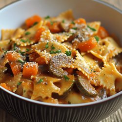 Farfalle mit bunter Gemüsesauce