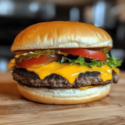 Hausgemachter Cheeseburger