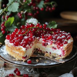 Leichter Johannisbeer-Quark-Kuchen