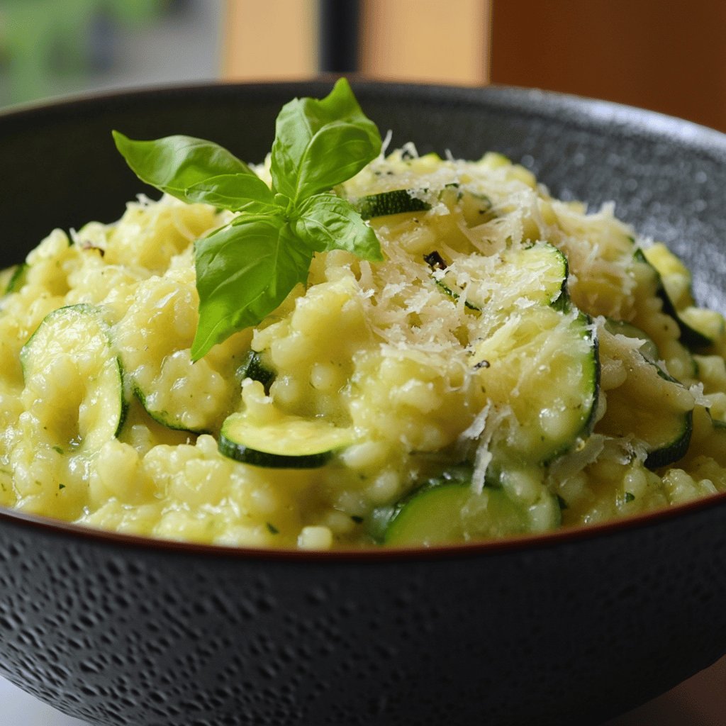 Leckeres Zucchini-Risotto