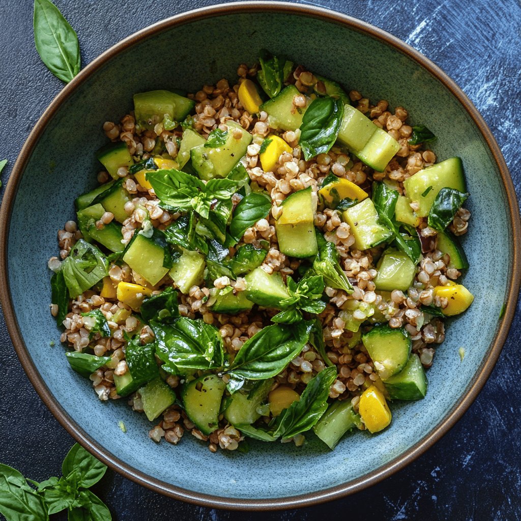 Frischer Grünkernsalat