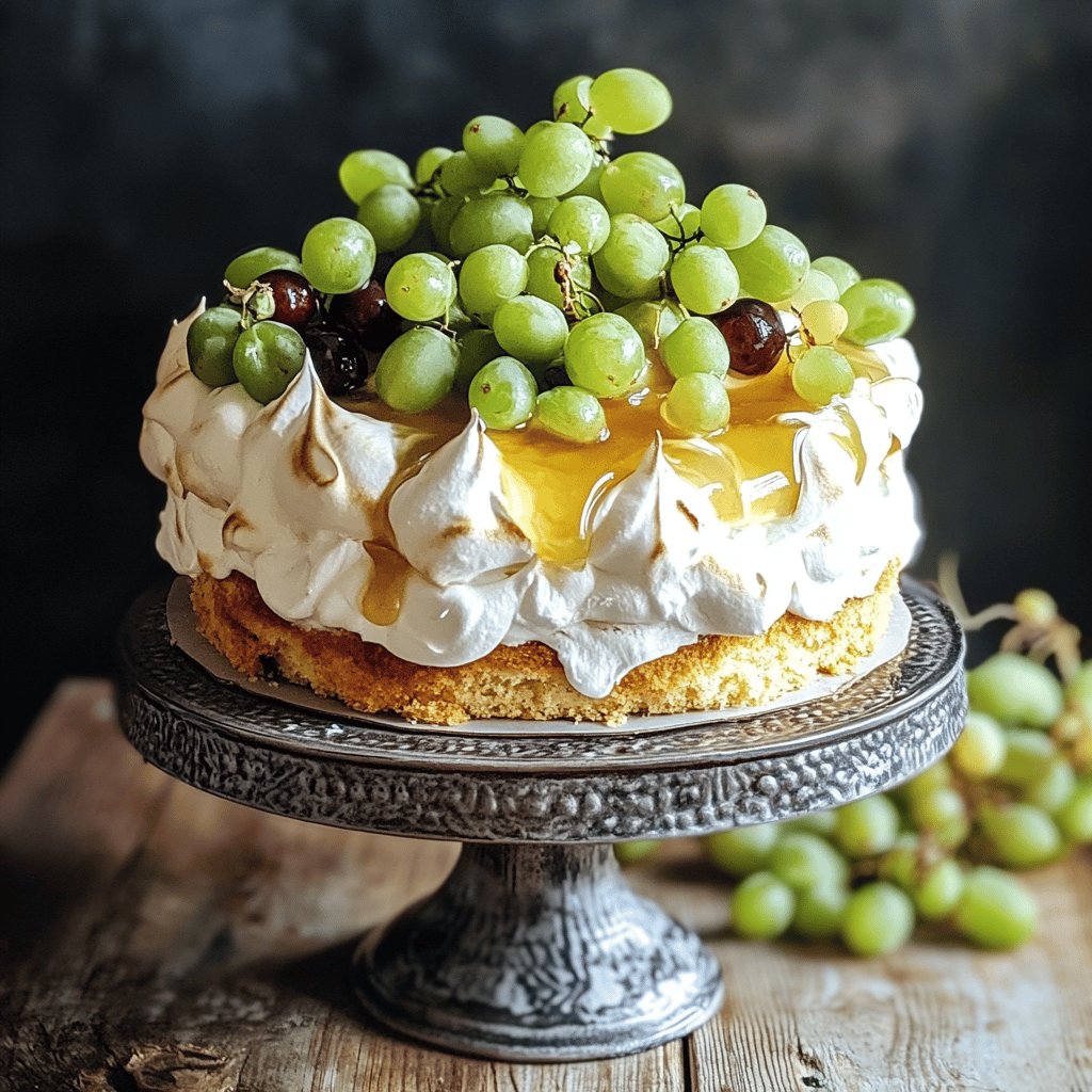 Stachelbeer-Baiser-Torte