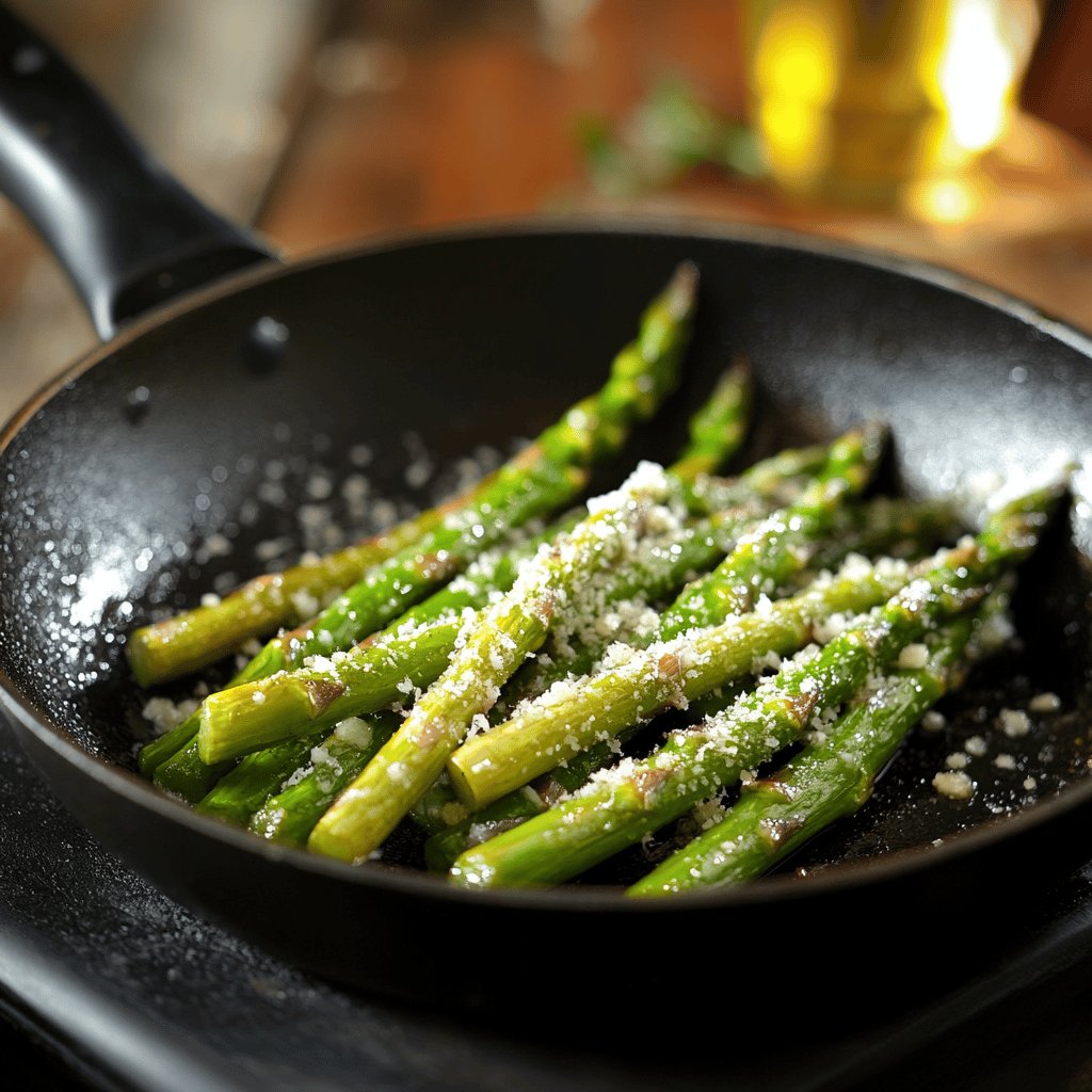 Knackiger Spargel mit Parmesan