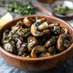 Marinierte Champignons Antipasti