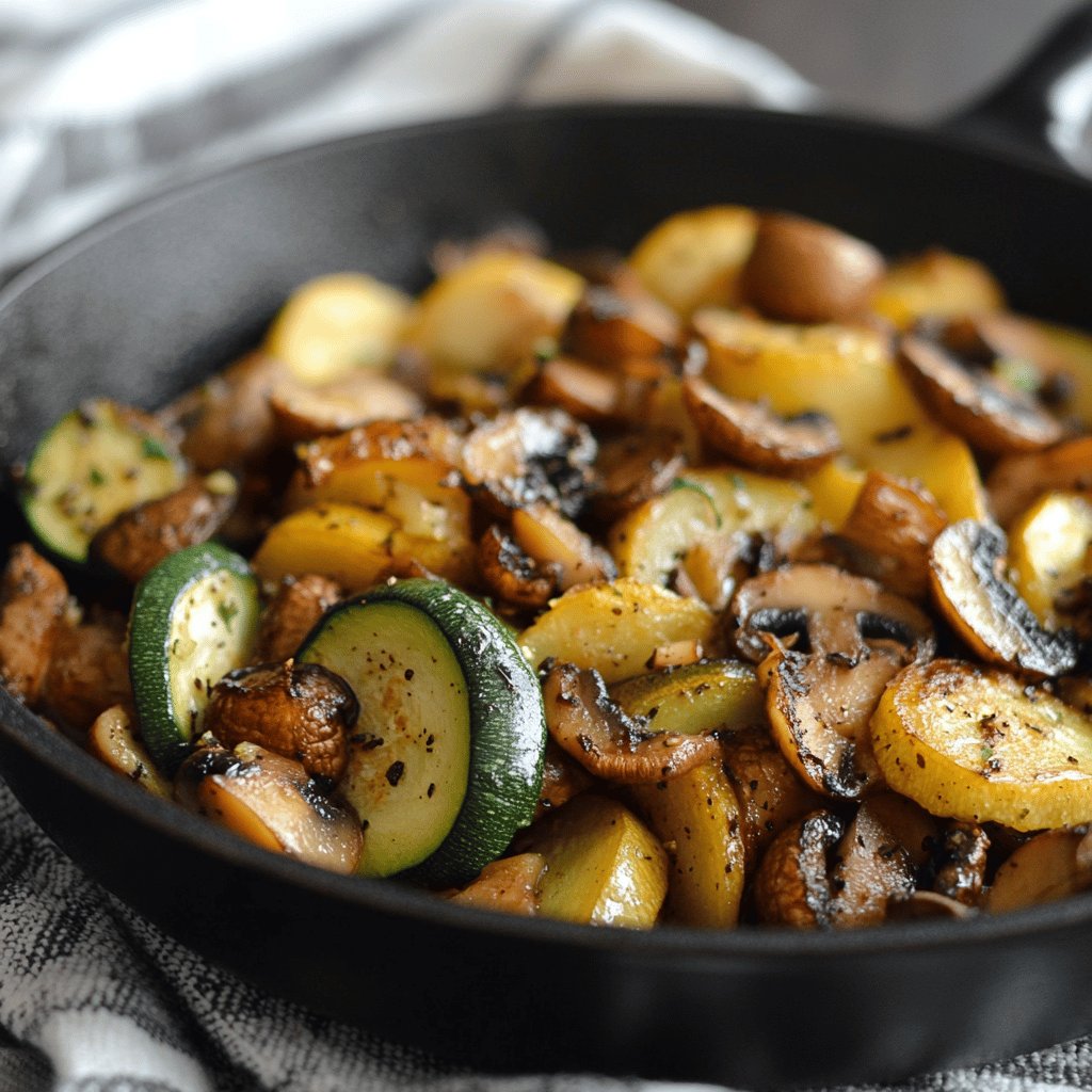 Zucchini-Pilz-Pfanne