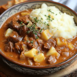 Traditionelles Rahmgulasch