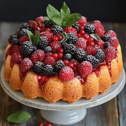 Fruchtiger Beerenkuchen