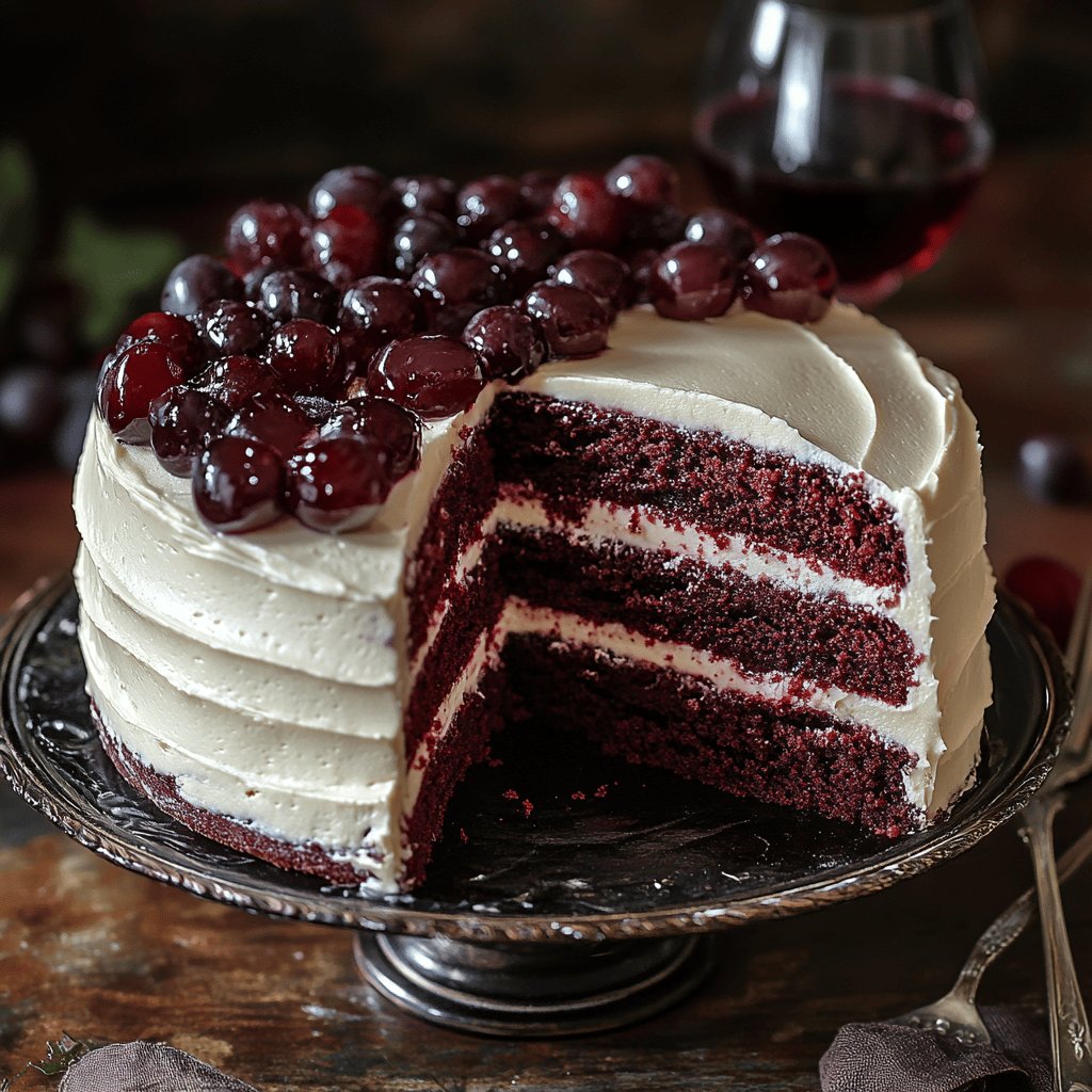 Klassischer Rotweinkuchen