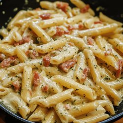 Cremige Penne mit Pesto