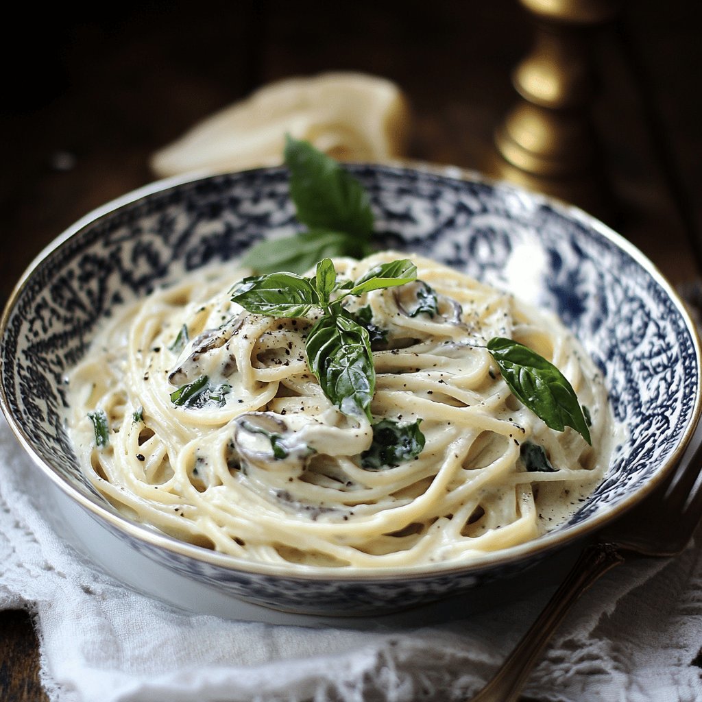 Capellini in Trüffel-Sahnesauce