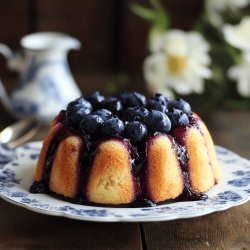 Blaubeer-Schmand-Pudding-Kuchen