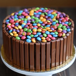 Schokoladenkuchen mit Smarties