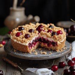 Köstlicher Kirsch-Streuselkuchen