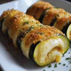 Gefüllte Zucchini Cordon Bleu Art