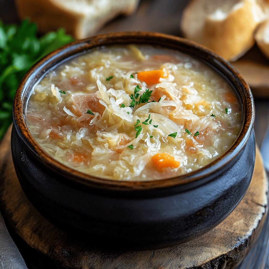 Herzhafte Sauerkrautsuppe