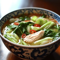 Pak Choi-Hähnchensuppe