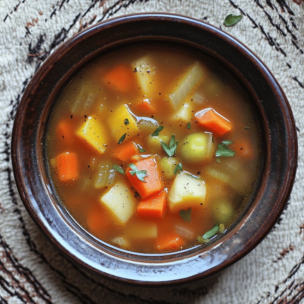 Klassische Gemüsesuppe