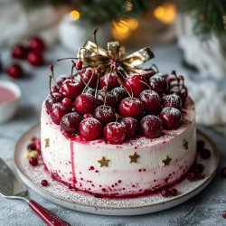 Weihnachtliche Kirsch-Mascarpone-Torte