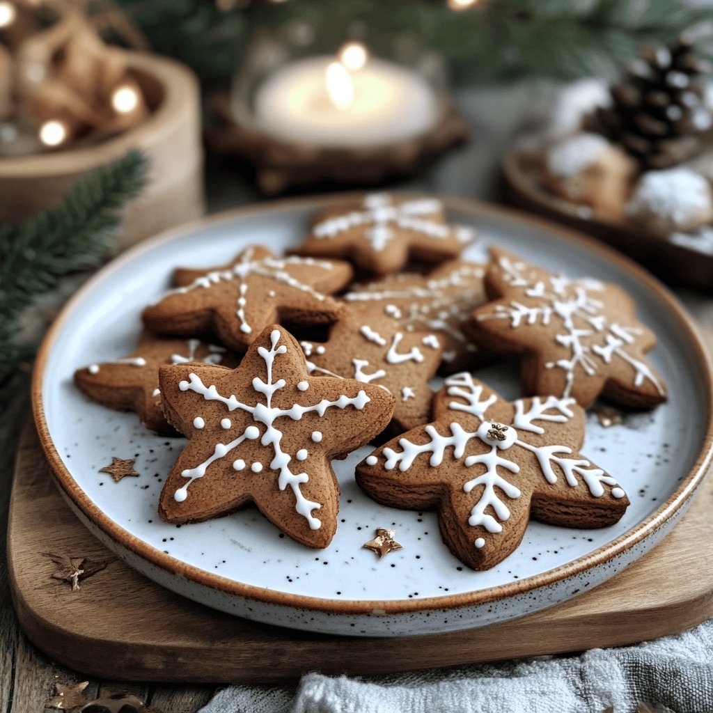 Klassische Lebkuchenplätzchen