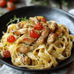 Tagliatelle mit Hähnchen