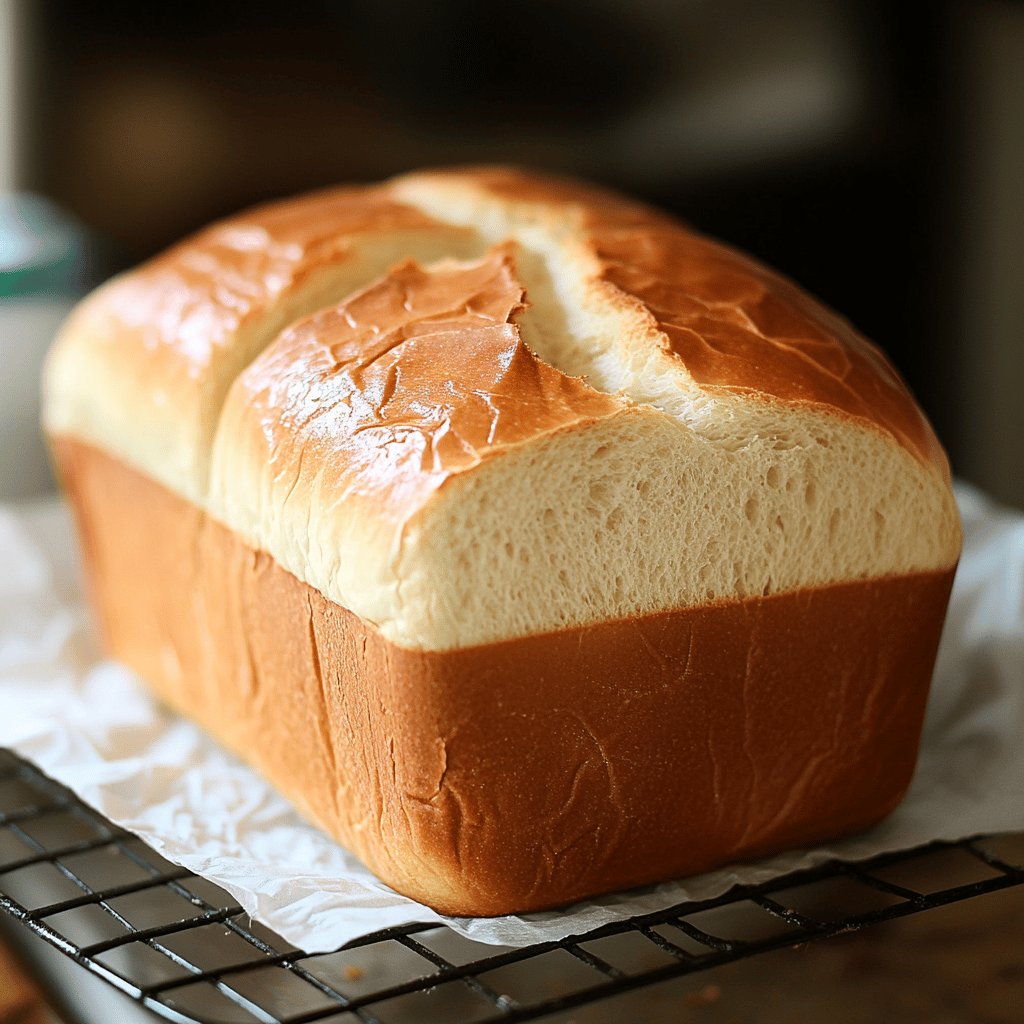 Klassisches Weißbrot im Brotbackautomaten