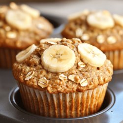 Gesunde Bananen-Apfelmus-Muffins