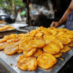 Köstliche Patacones und Tostones