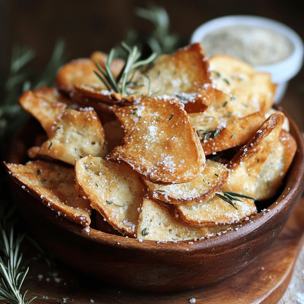 Knusprige Laugenbrot-Chips