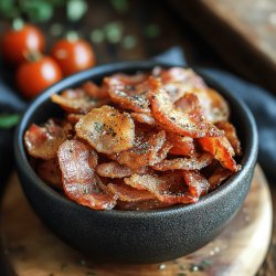 Knusprige Low Carb Bacon Chips