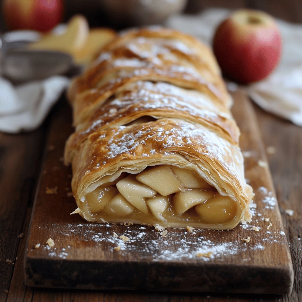 Klassischer Südtiroler Apfelstrudel