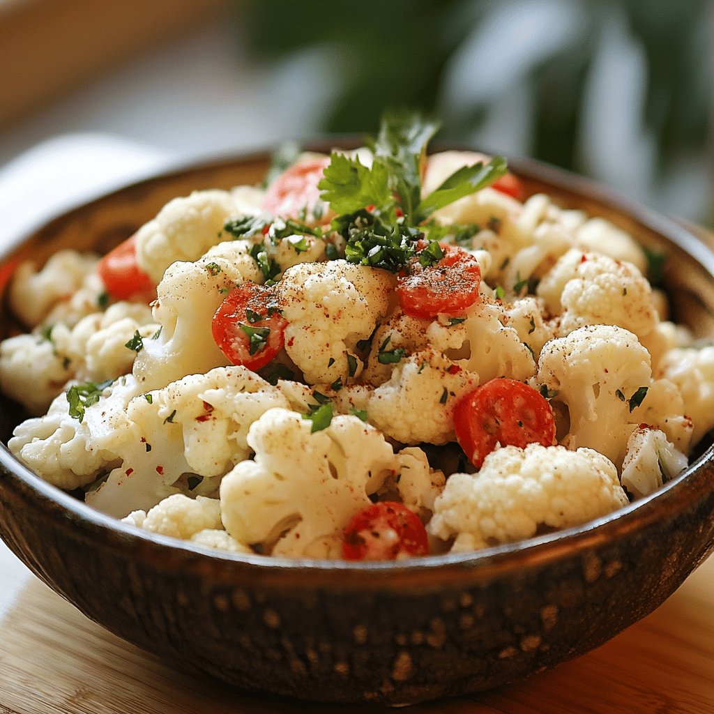 Einfacher Karfiolsalat