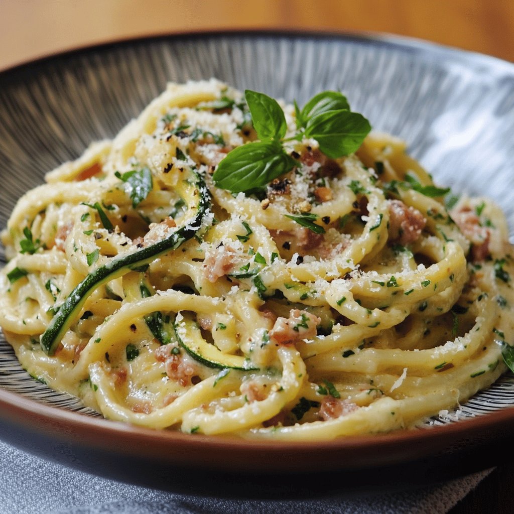 Zucchini-Carbonara