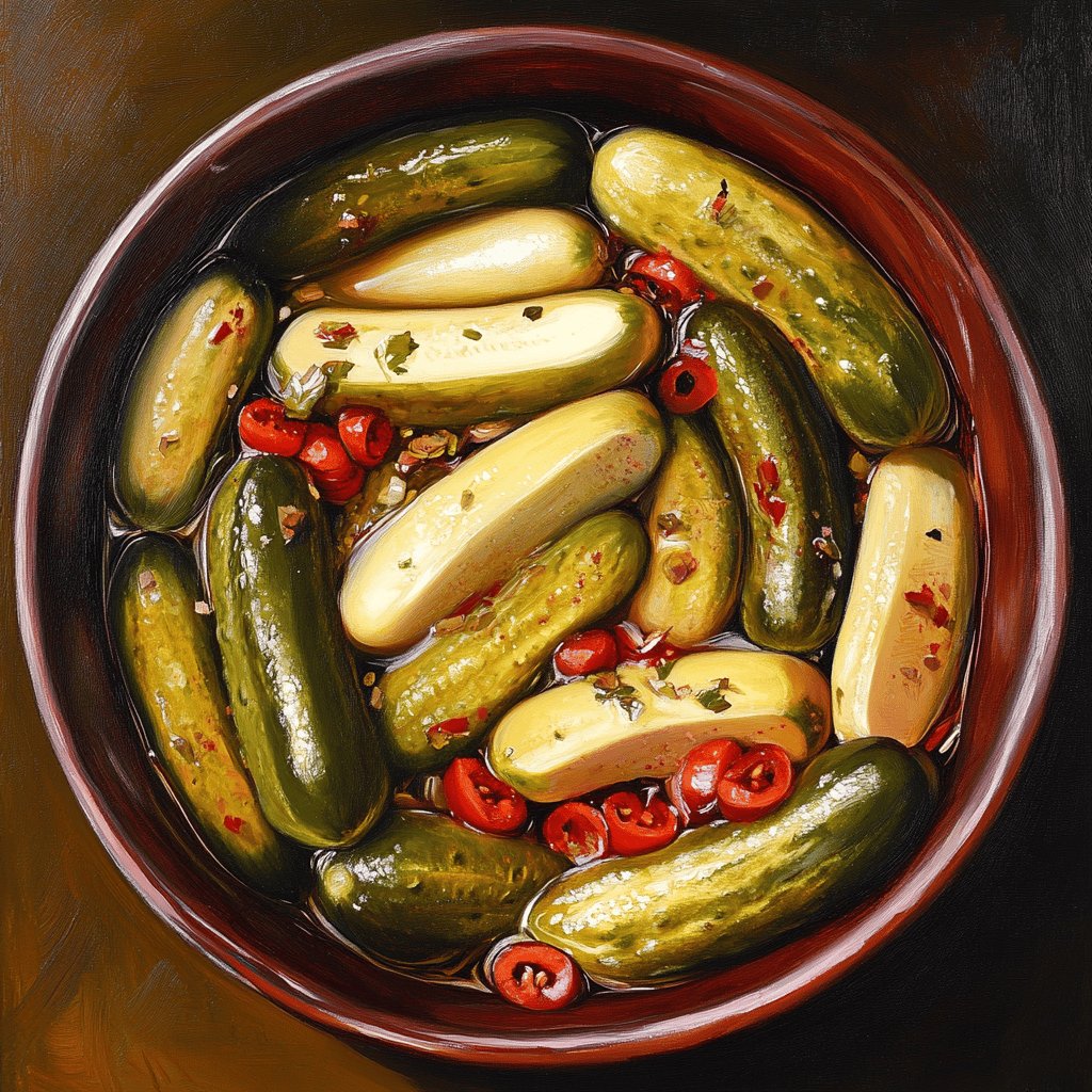 Eingelegte mexikanische Minigurken