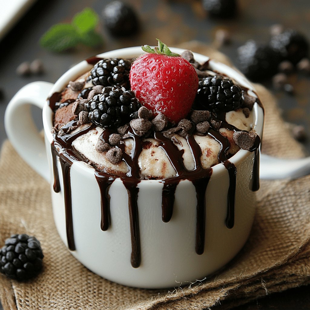 Proteinreicher Mikrowellenkuchen