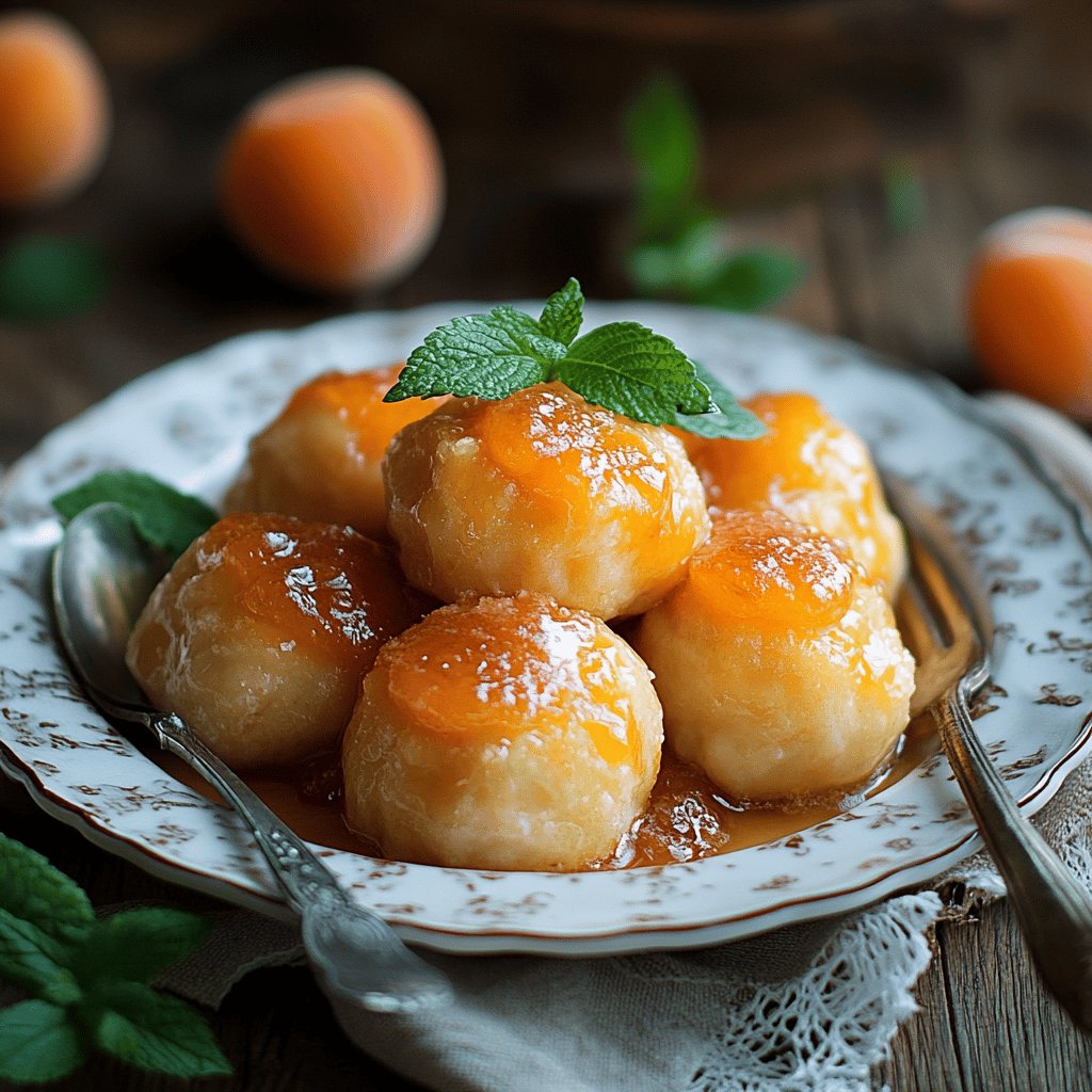 Köstliche Aprikosenknödel