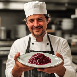 Hausgemachte Jostabeeren-Marmelade