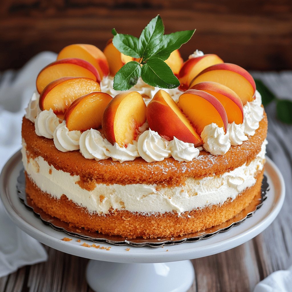 Fruchtiger Fanta-Pfirsich-Kuchen