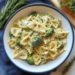 Farfalle mit cremiger Brokkolisauce