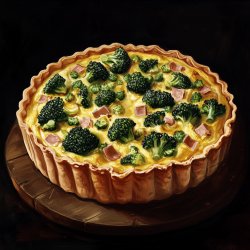 Herzhafte Brokkoli-Schinken-Quiche