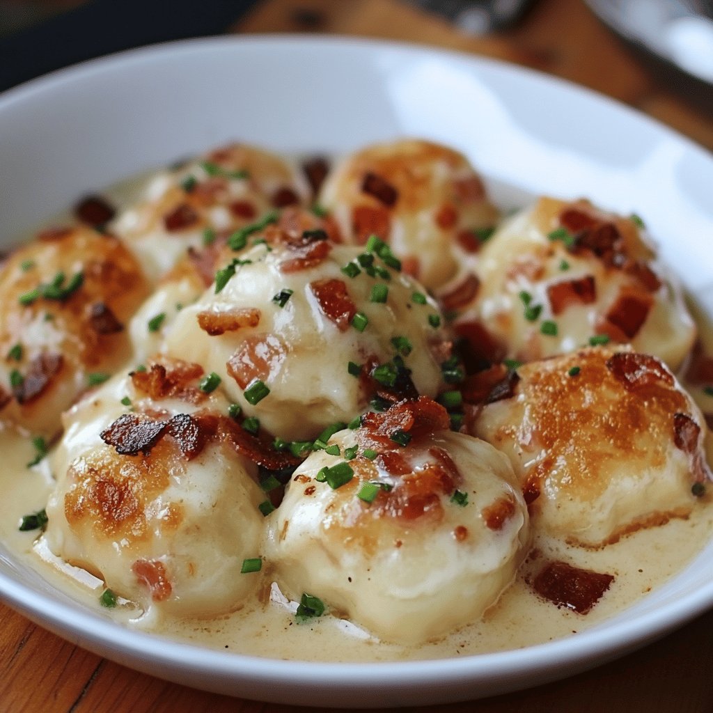 Traditionelle Speckknödel aus Innviertel