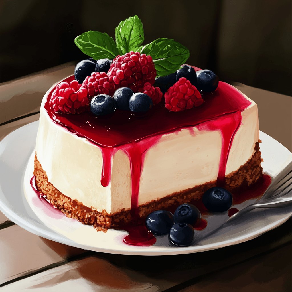 Klassischer deutscher Käsekuchen