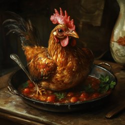 Huhn nach Jägerart