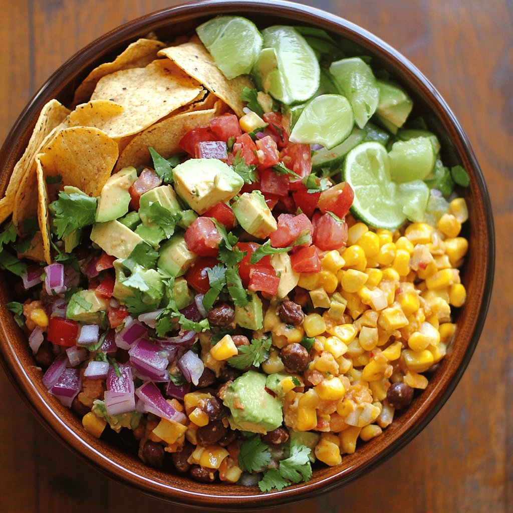 Leckerer Vegetarischer Tacosalat