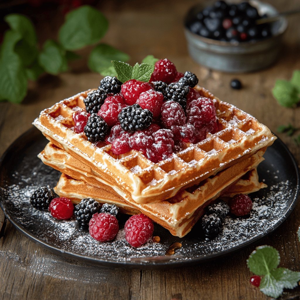 Traditionelle Bergische Waffeln
