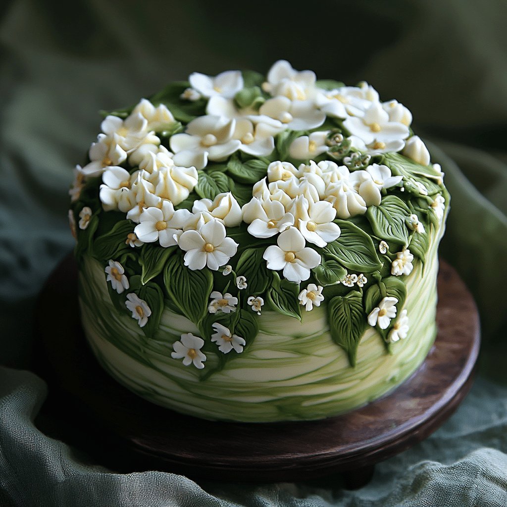 Erfrischende Waldmeistertorte